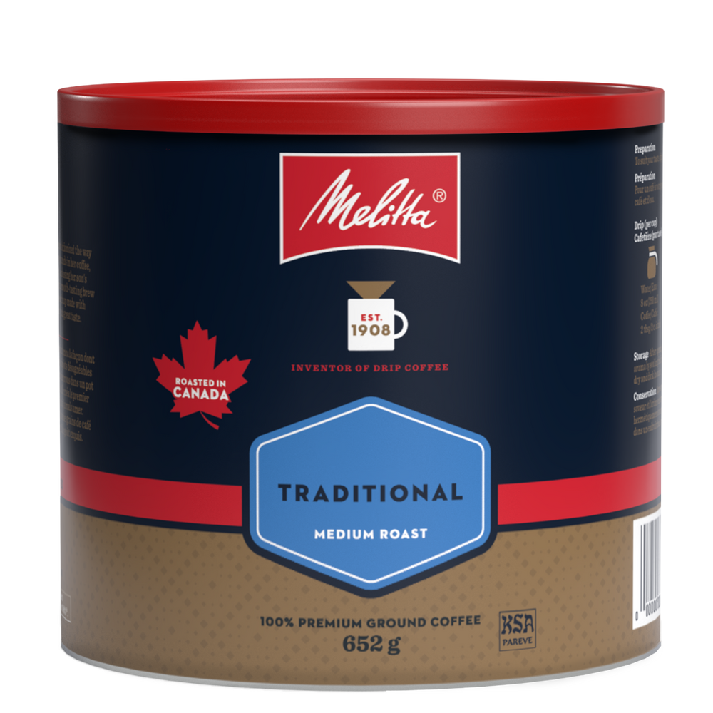 Traditional Medium Roast & Ground Coffee 652g