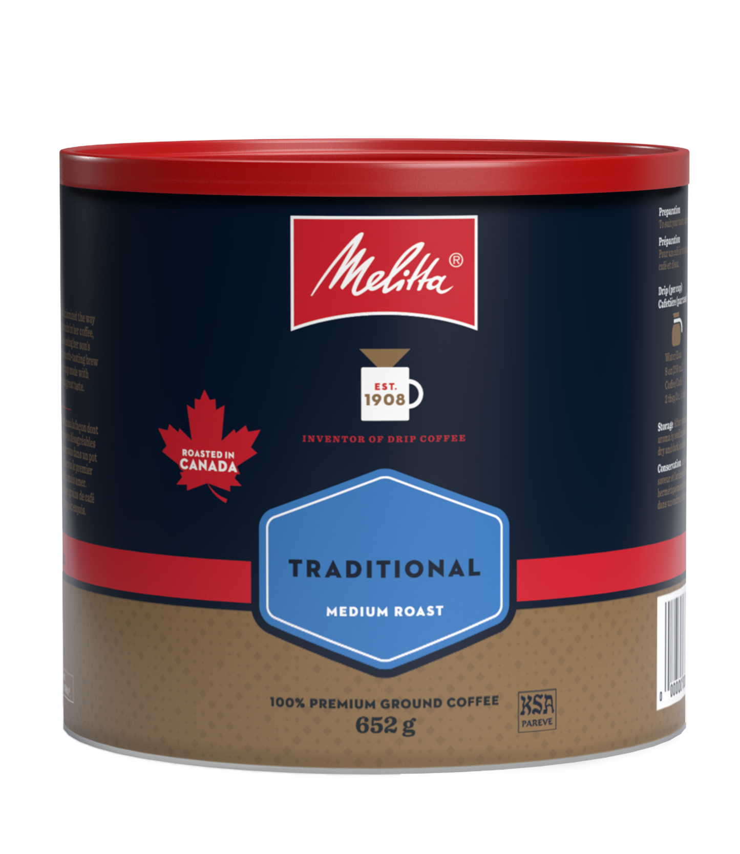 Traditional Medium Roast & Ground Coffee 652g