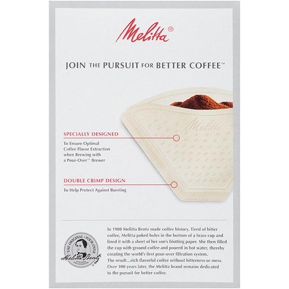 Melitta No. 4 Pour-Over Coffee Filters