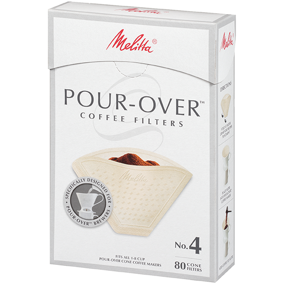 Melitta No. 4 Pour-Over Coffee Filters